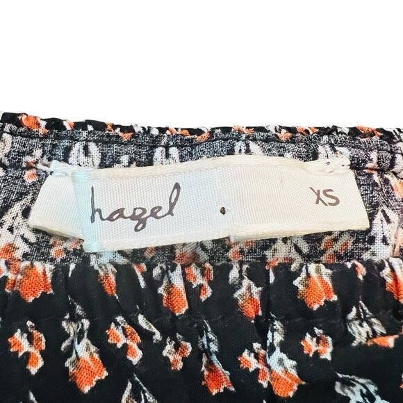 Hagel Crop Top XS Cold Shoulder Multicolor Ruffle Boho Y2K Festival Prairie Chic - Picture 4 of 10